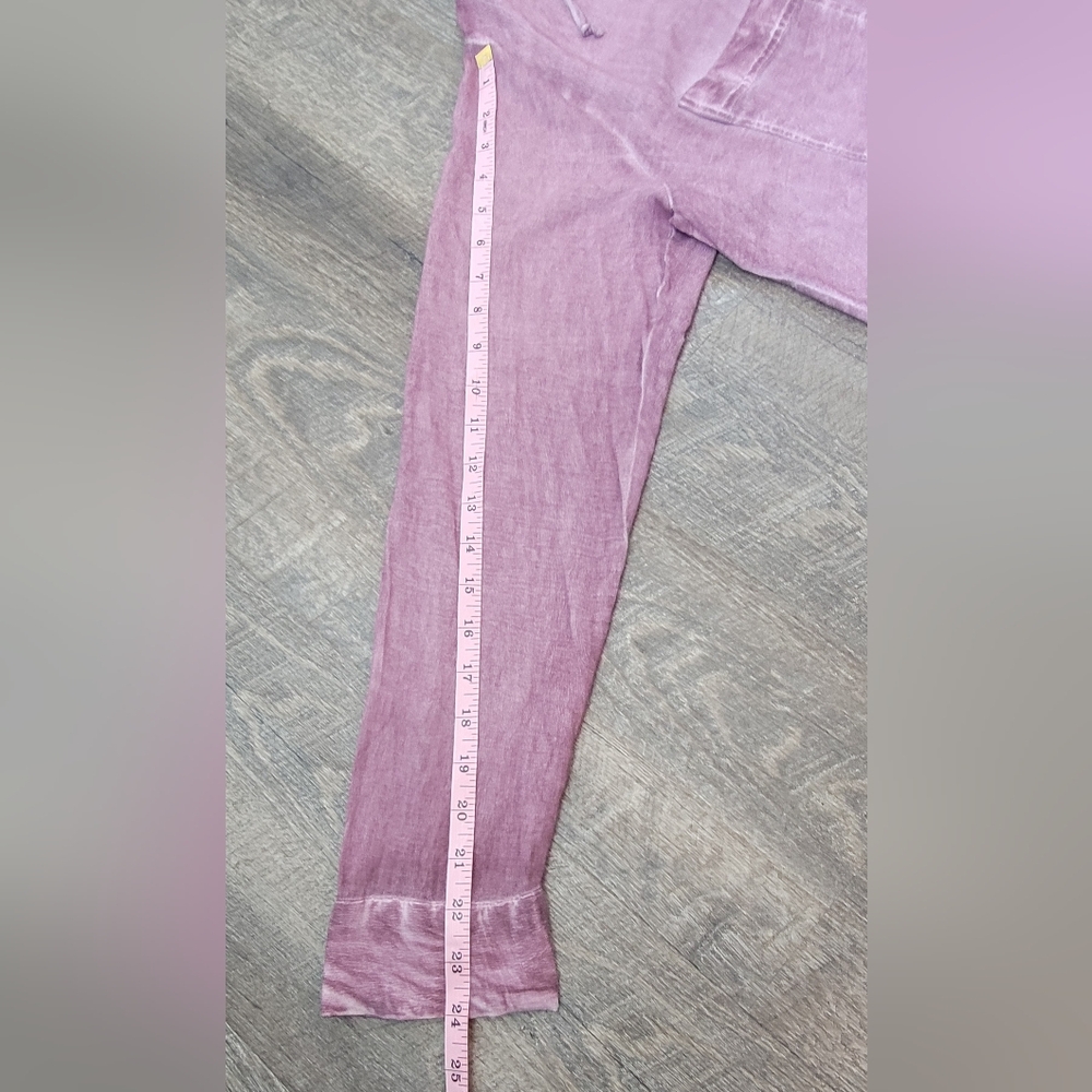 Rock & Republic Lace-Up V Neck High Low Tunic Womens XL Distressed Wine Long-sle - Picture 9 of 10